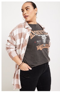 Model wearing maurices clothing.