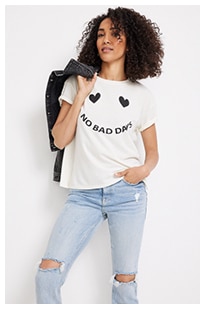 Model wearing maurices clothing.