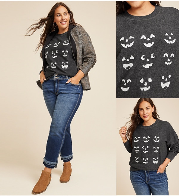 Model wearing maurices clothing.