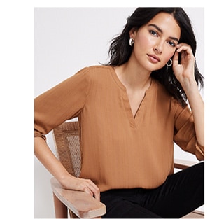 Model wearing maurices clothing.