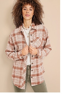 Model wearing maurices clothing.