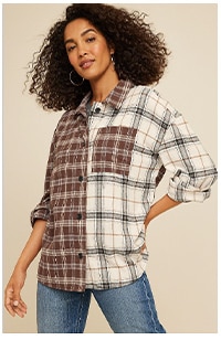 Model wearing maurices clothing.