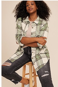 Now $28. Model wearing maurices clothing.