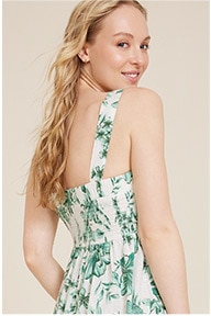 Model wearing maurices clothing.