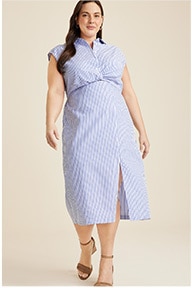 Model wearing maurices clothing.