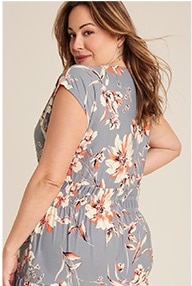Model wearing maurices clothing.