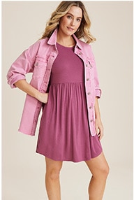 Model wearing maurices clothing.