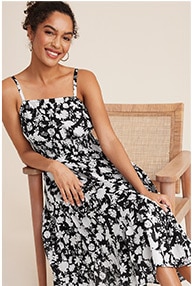 Model wearing maurices clothing.