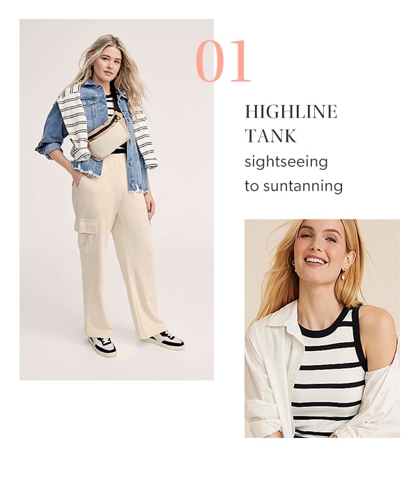 01. Highline tank. Sightseeing to suntanning.