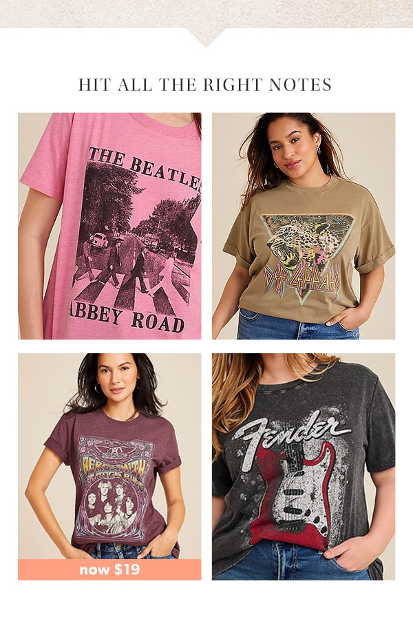 Hit all the right notes. Now $19. Models wearing maurices clothing.