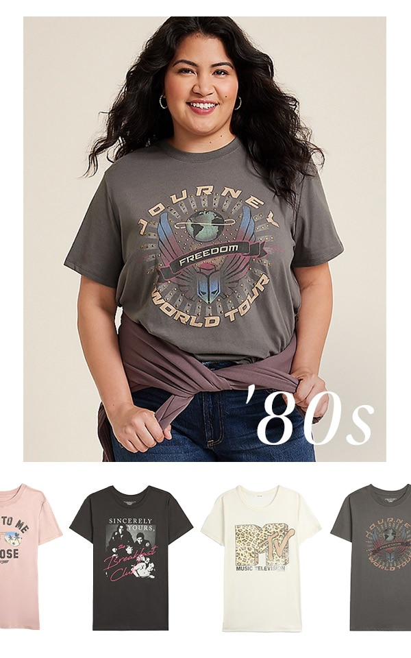 '80s. Model wearing maurices clothing.