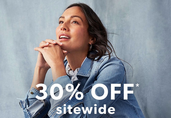 30% off* sitewide.