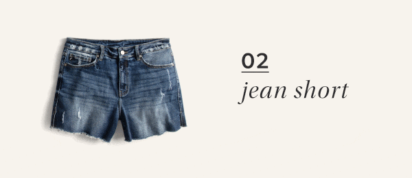 02. Jean short. maurices clothing.