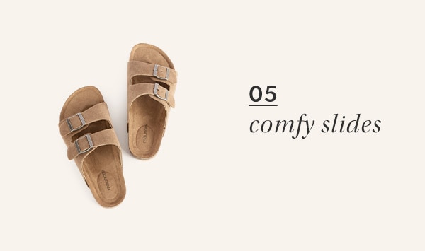 05. Comfy slides. maurices clothing.