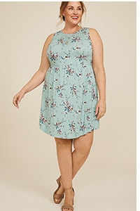 Model wearing maurices clothing.