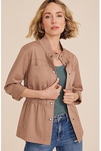 Model wearing maurices clothing.