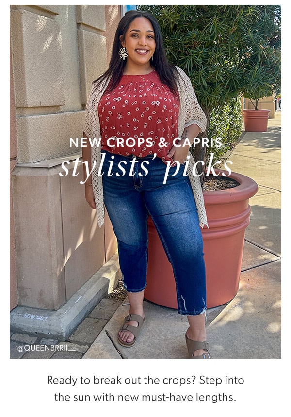 New crops & capris. Ready to break out the crops? Step into the sun with new must-have lengths. @queenbrii_ Model wearing maurices clothing.