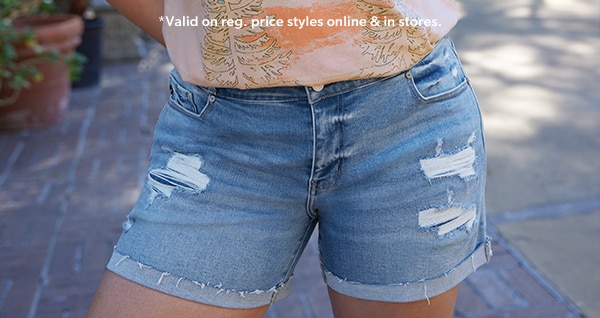 *Valid on reg. price styles online & in stores.