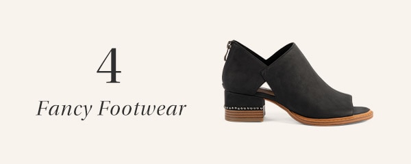 4. Fancy footwear.