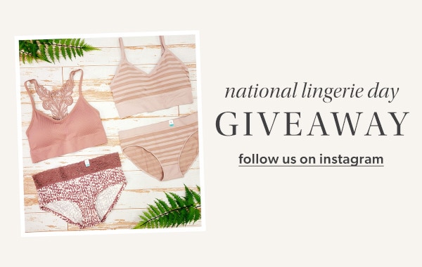 National lingerie day giveaway. Follow us on Instagram. maurices clothing.