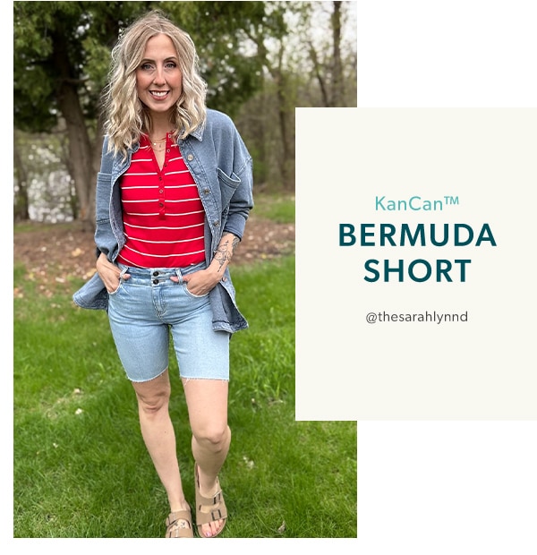 KanCan™ bermuda shorts. @thesarahlynnd