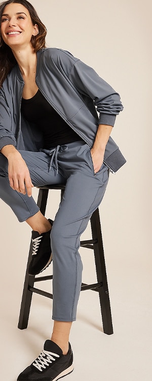 Model wearing maurices athleisure.