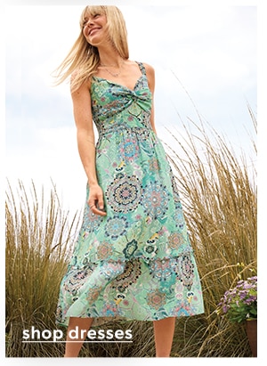 Shop dresses.