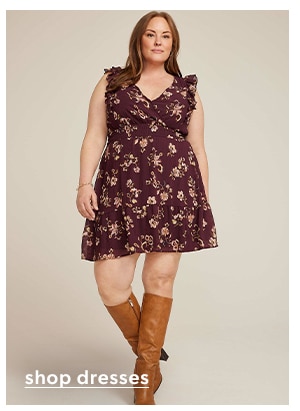 Shop dresses.