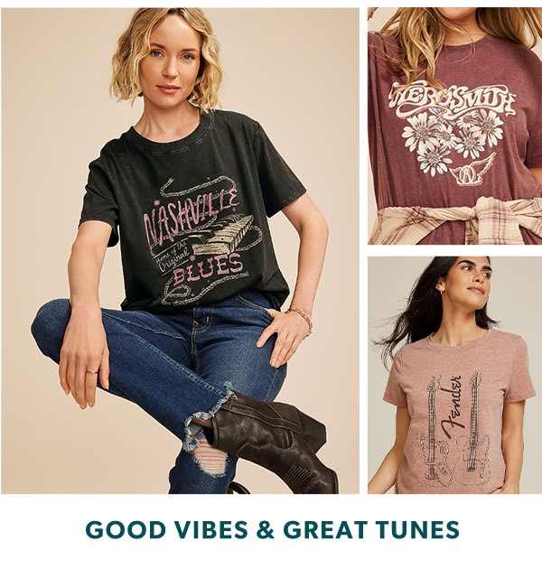 Good vibes & great tunes. Models wearing maurices clothing.