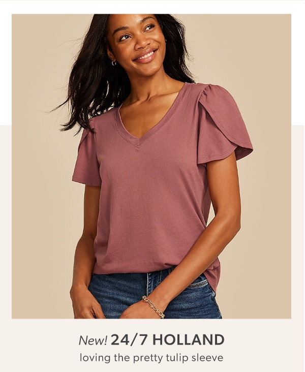 New! 24/7 Holland. Loving the pretty tulip sleeve.