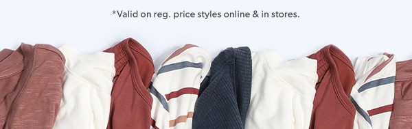 *Valid on re. price styles online & in stores.